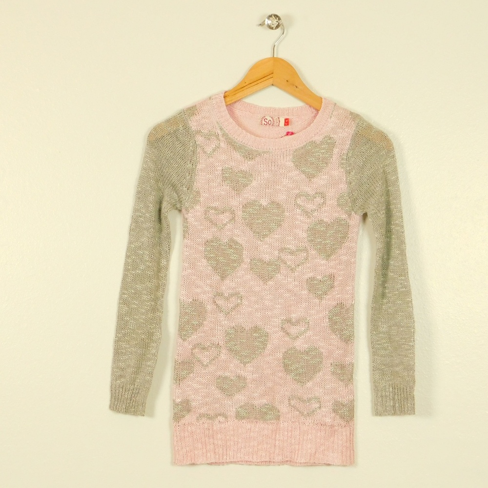 Long Pullover Sweater Girl 10 Long Sleeve‎ Metallic